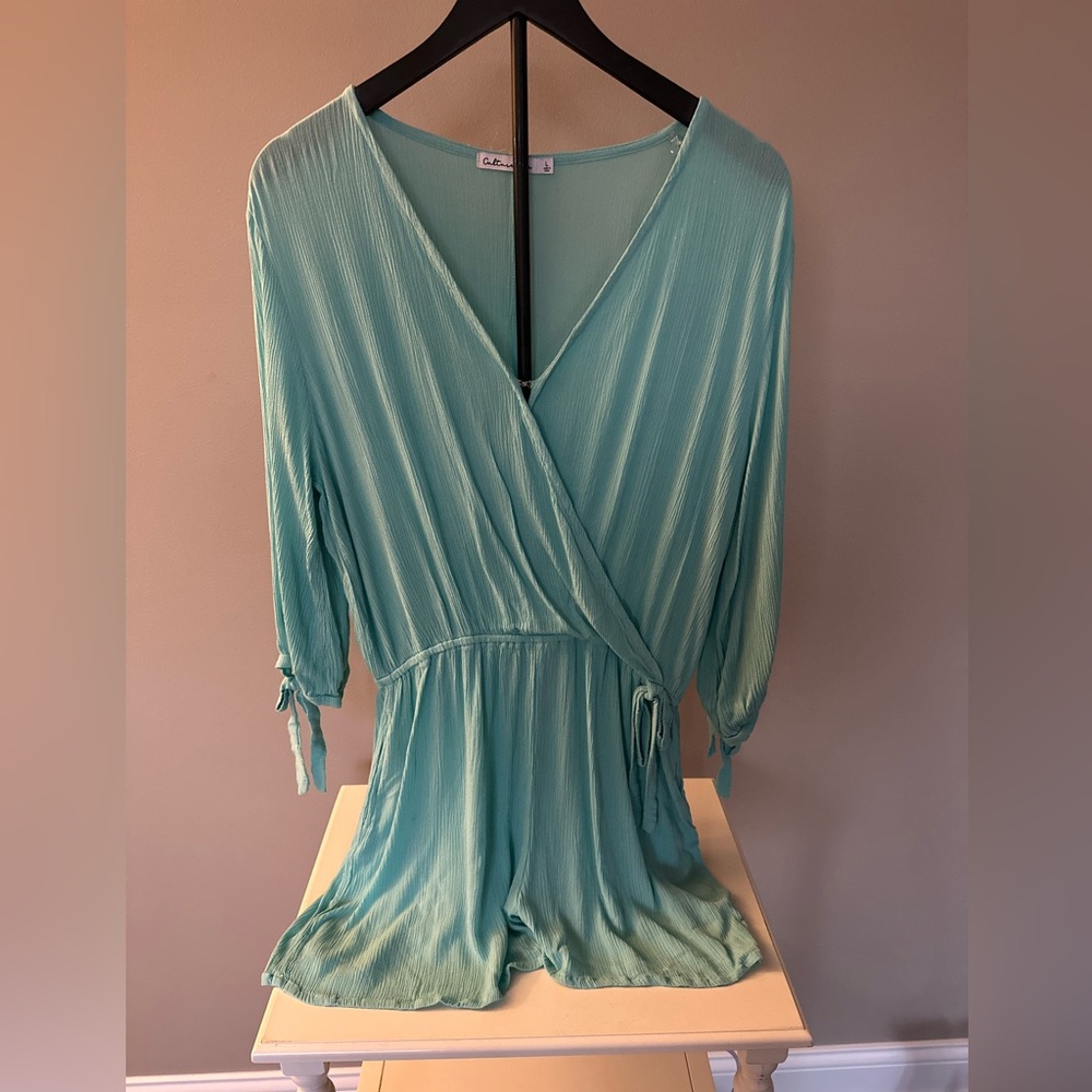 Elegant Teal Romper